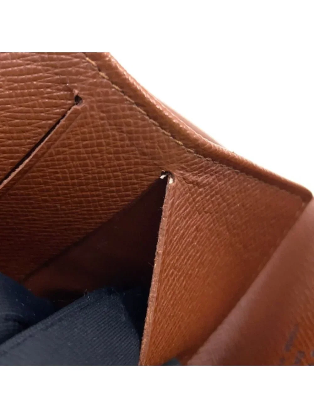 Louis Vuitton Porte Monet Billets Cult Cles Monogram Leather Brown Trifold